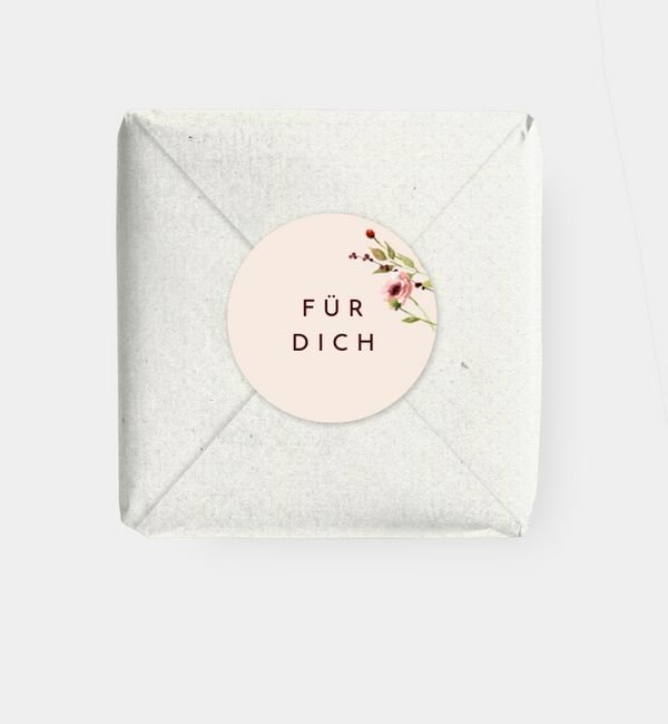 Geschenkaufkleber rund