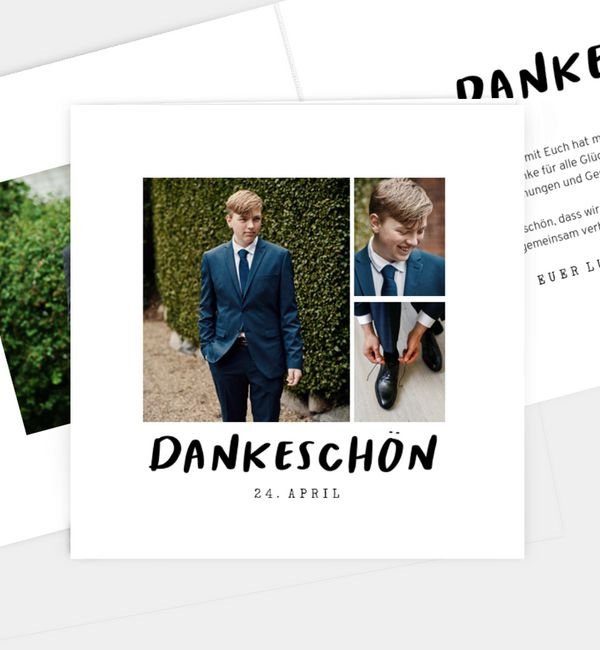 Klappkarte quadratisch