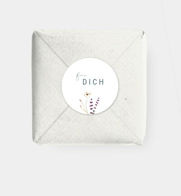 Geschenkaufkleber rund