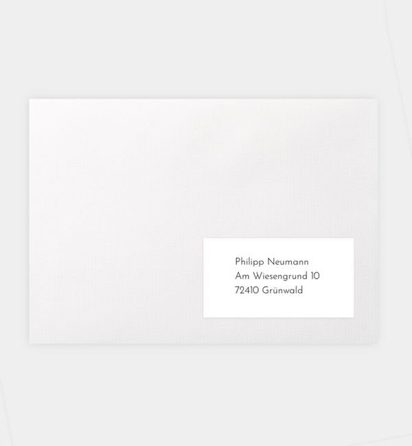 Empfängeraufkleber
