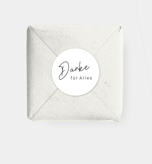 Geschenkaufkleber rund