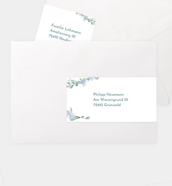 Kombi-Adressaufkleber