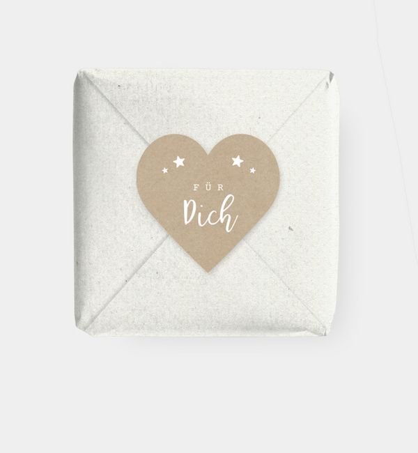 Geschenkaufkleber Herz