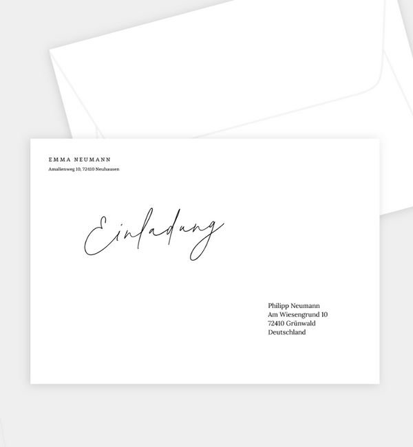 Briefumschlag gerade