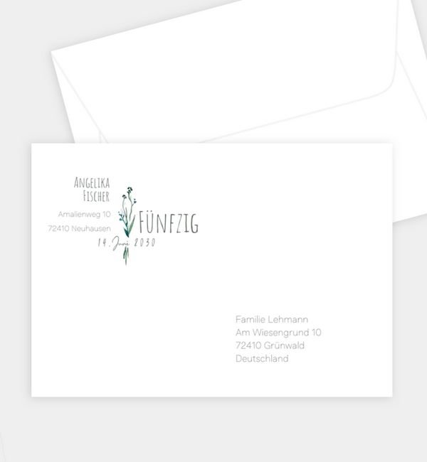 Briefumschlag gerade