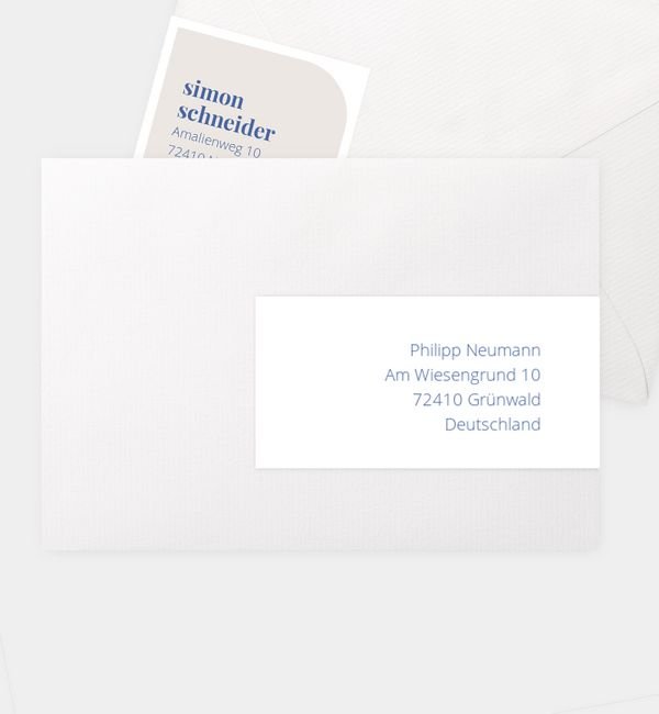 Kombi-Adressaufkleber