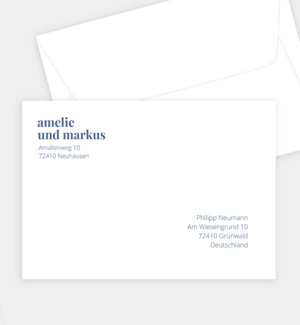 Briefumschlag gerade