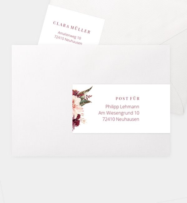 Kombi-Adressaufkleber