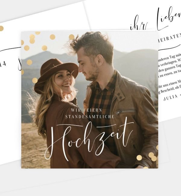 Klappkarte quadratisch