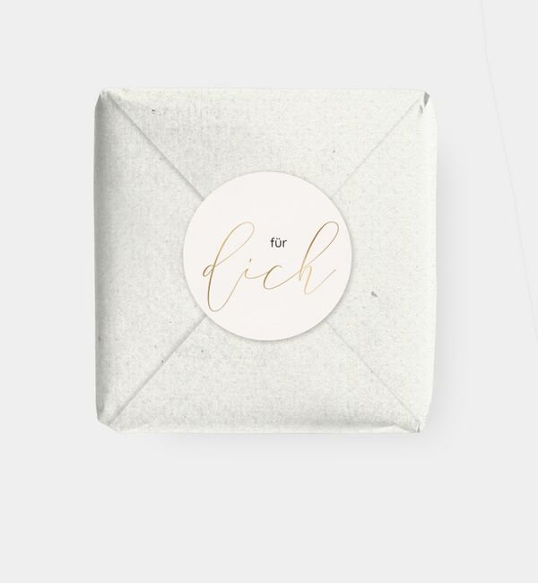 Geschenkaufkleber rund