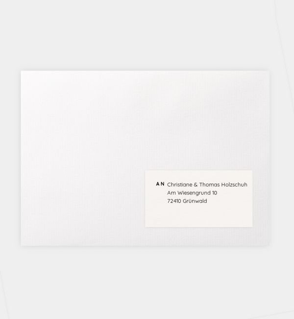 Empfängeraufkleber
