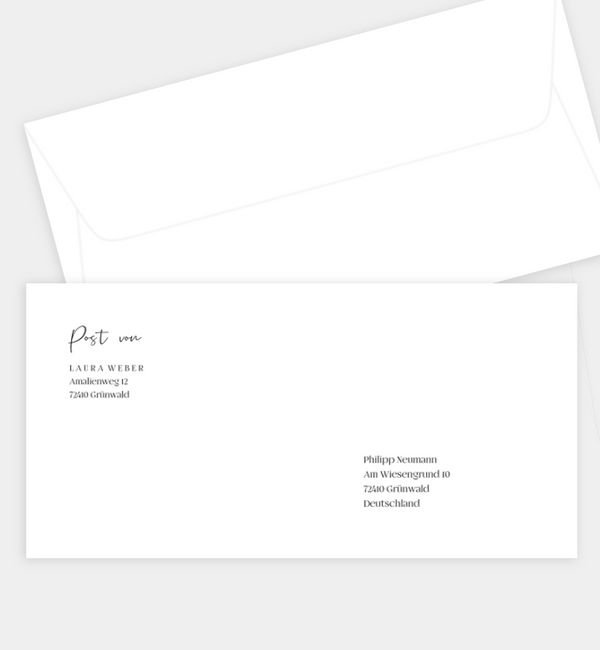 Briefumschlag gerade