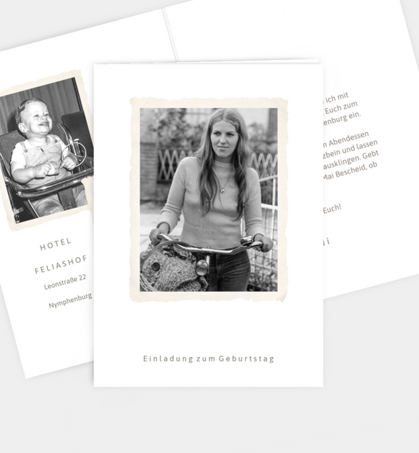 Retro Fotoalbum weiß