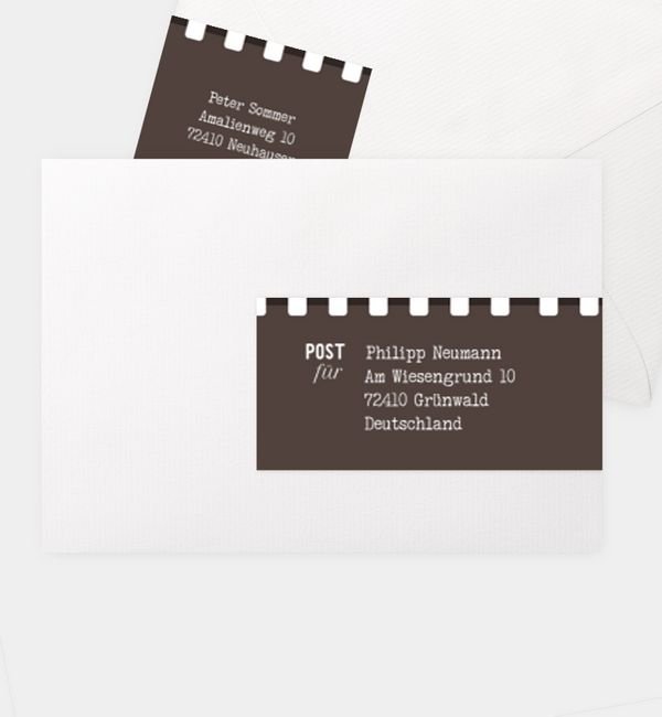 Kombi-Adressaufkleber