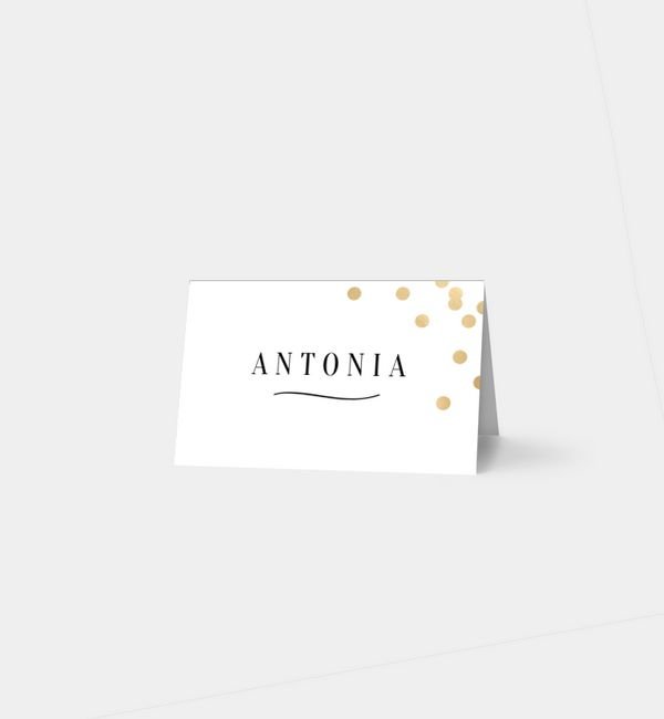 Tischklappkarte quer, horizontale Faltung