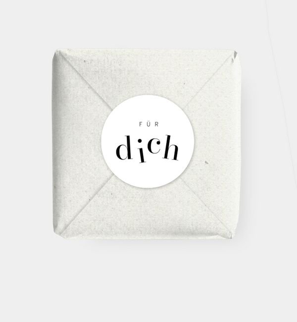 Geschenkaufkleber rund