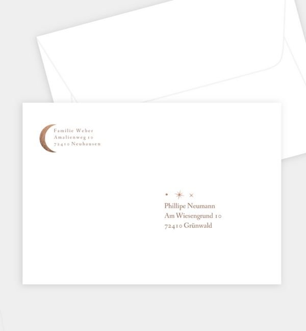 Briefumschlag gerade