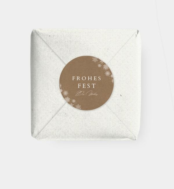 Geschenkaufkleber rund