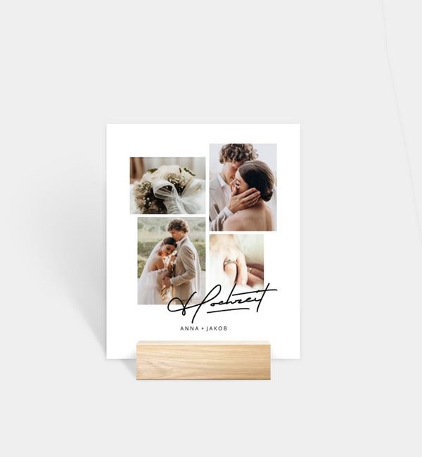 Tischnummern-Karte Polaroid