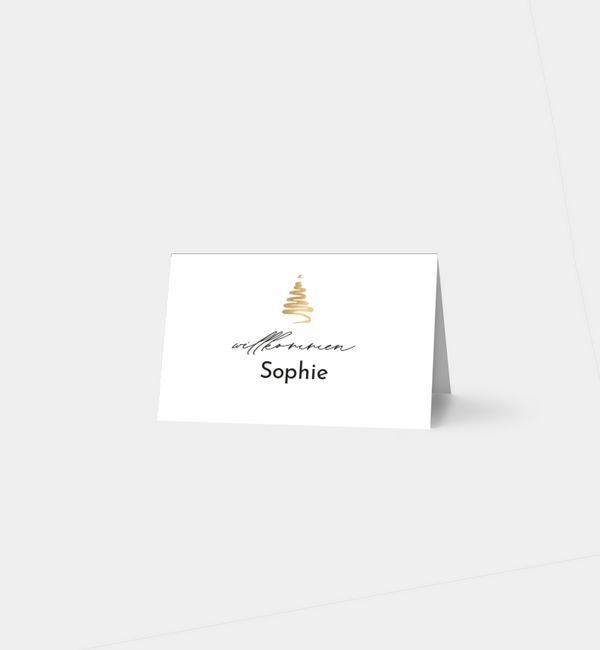 Tischklappkarte quer, horizontale Faltung