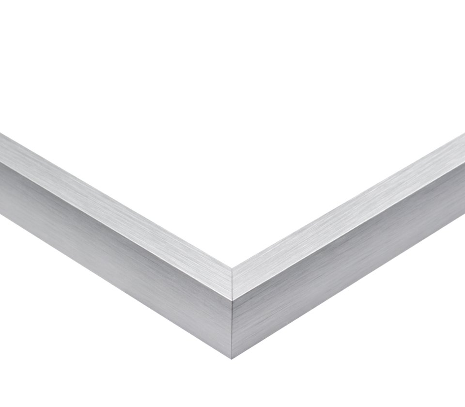 Eckig Silber Matt