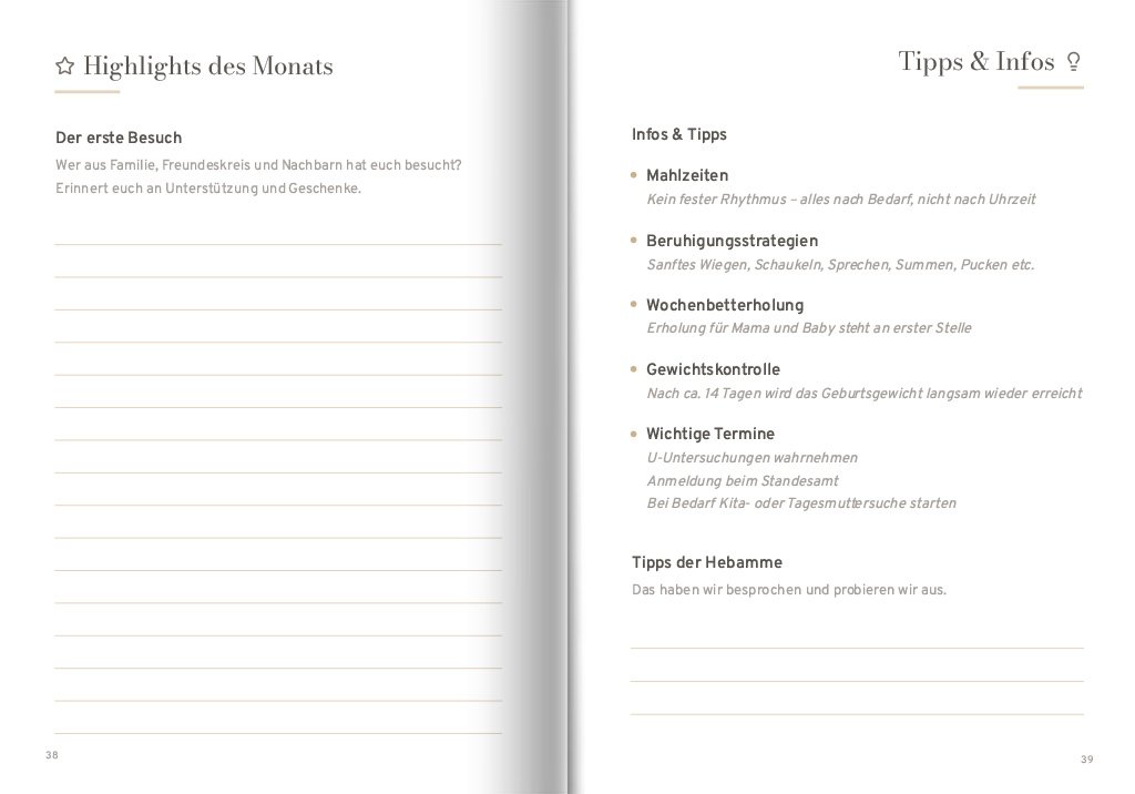 babytagebuch inlay 8