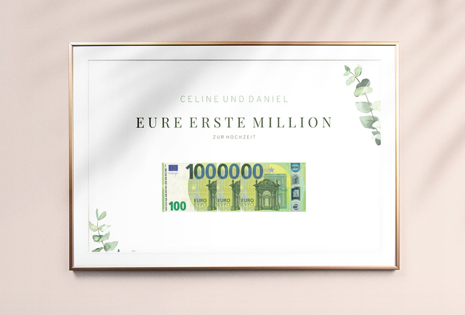Wandbilder Geldgeschenke zur Hochzeit