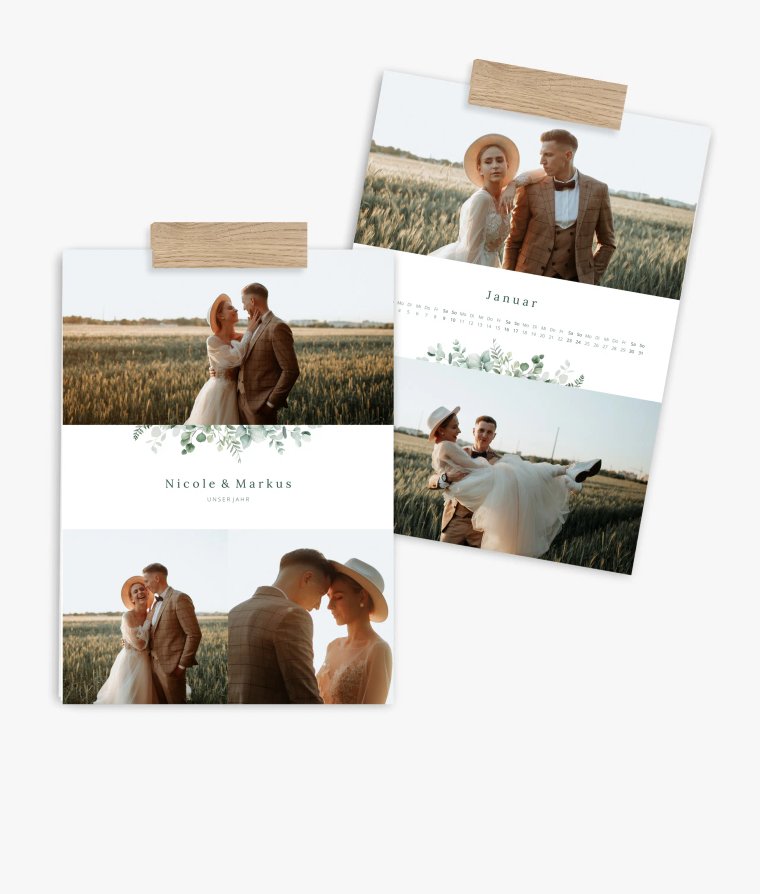 Wandkalender Lovely Green