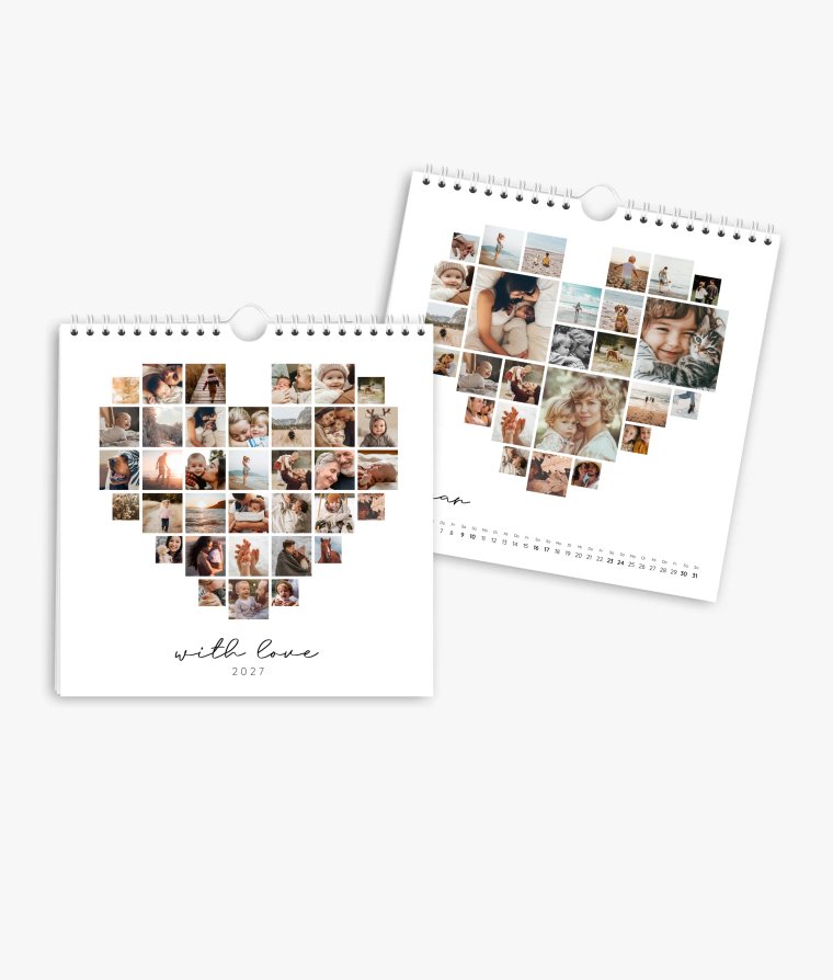 Wandkalender Love Collage