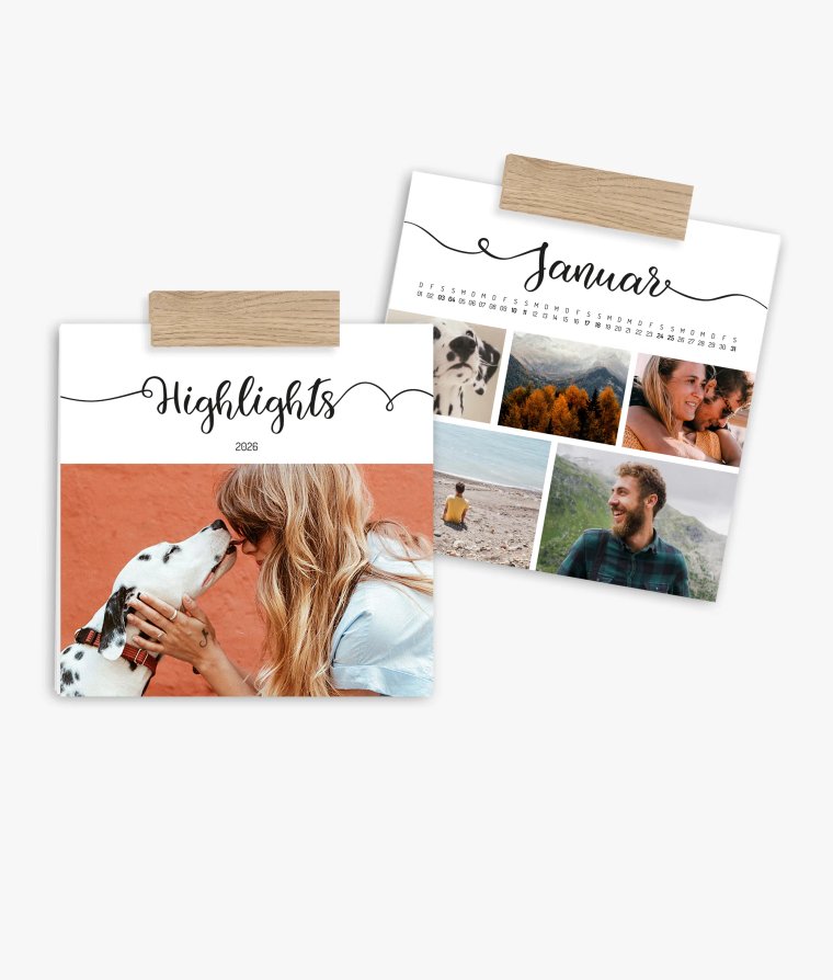 Wandkalender Handlettering