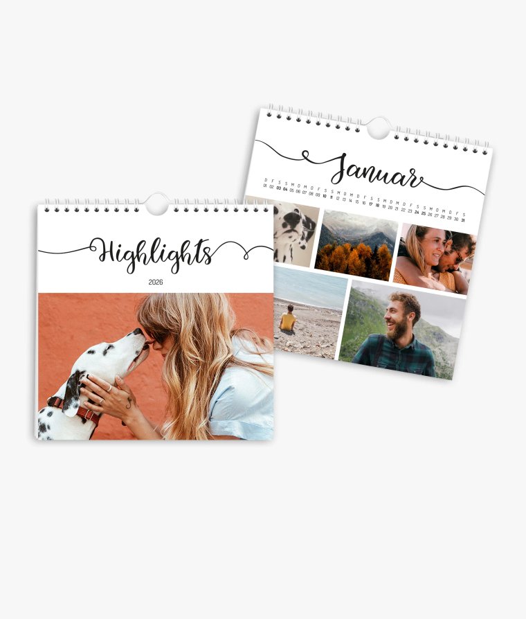 Wandkalender Handlettering