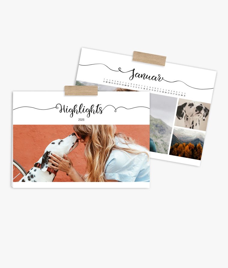 Wandkalender Handlettering