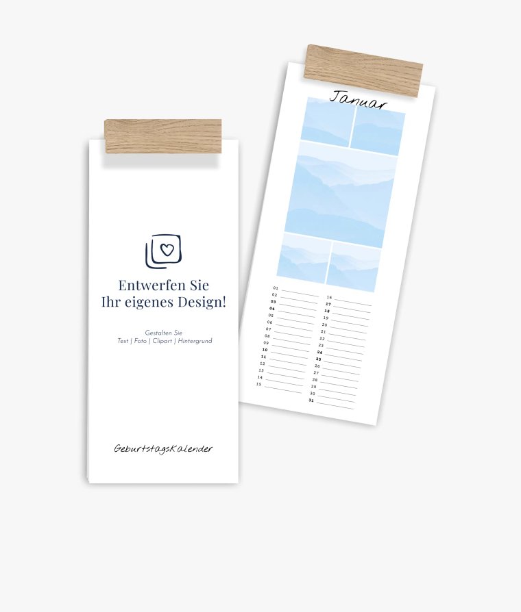 Küchenkalender Blanko · Geburtstagskalender