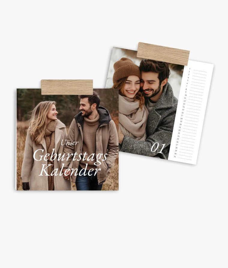 Terminkalender Lieblingsmenschen · Geburtstagskalender