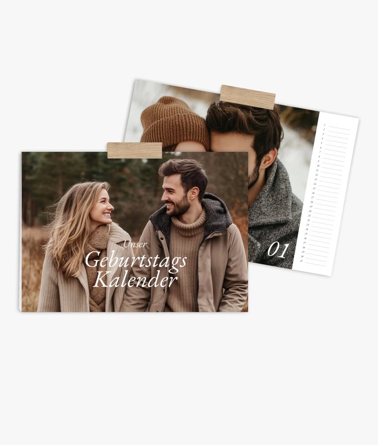 Terminkalender Lieblingsmenschen · Geburtstagskalender