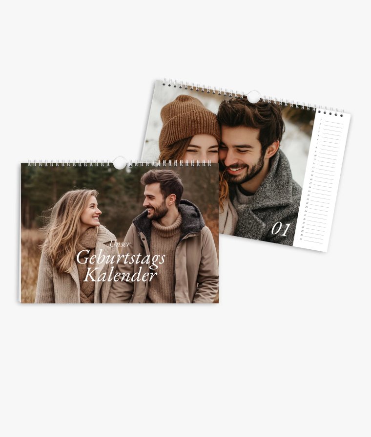 Terminkalender Lieblingsmenschen · Geburtstagskalender