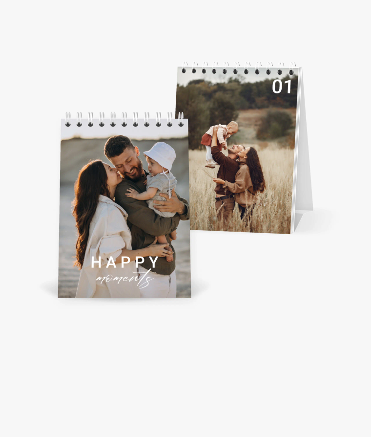 Tischkalender Always Happy · Alljahreskalender