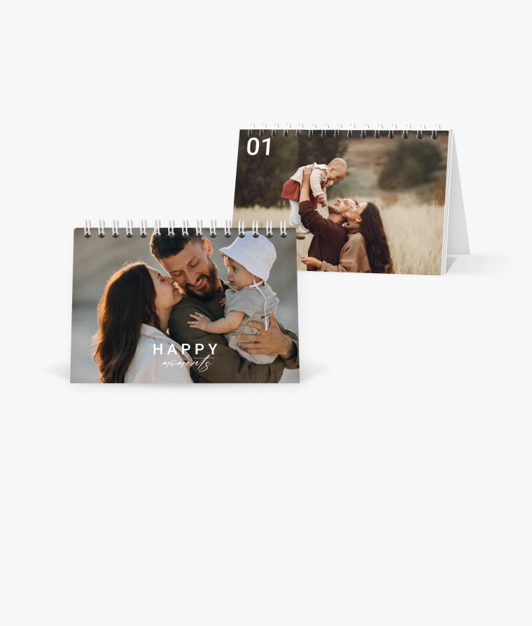 Tischkalender Always Happy · Alljahreskalender