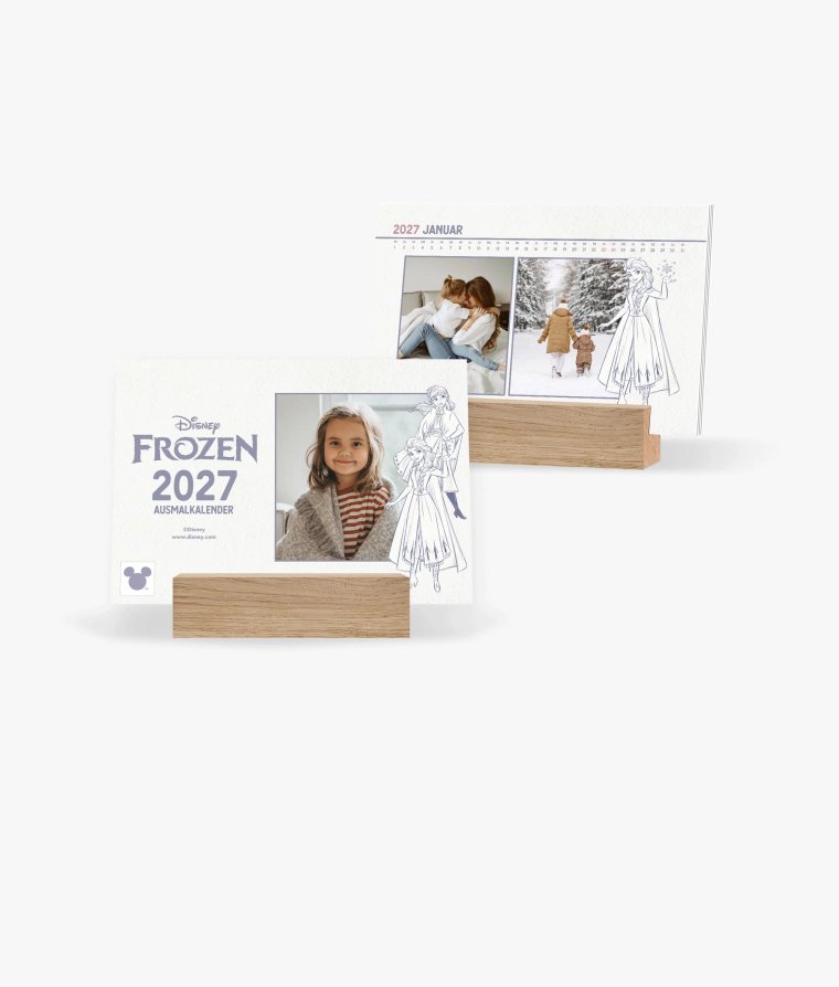 Tischkalender Frozen · Ausmalkalender
