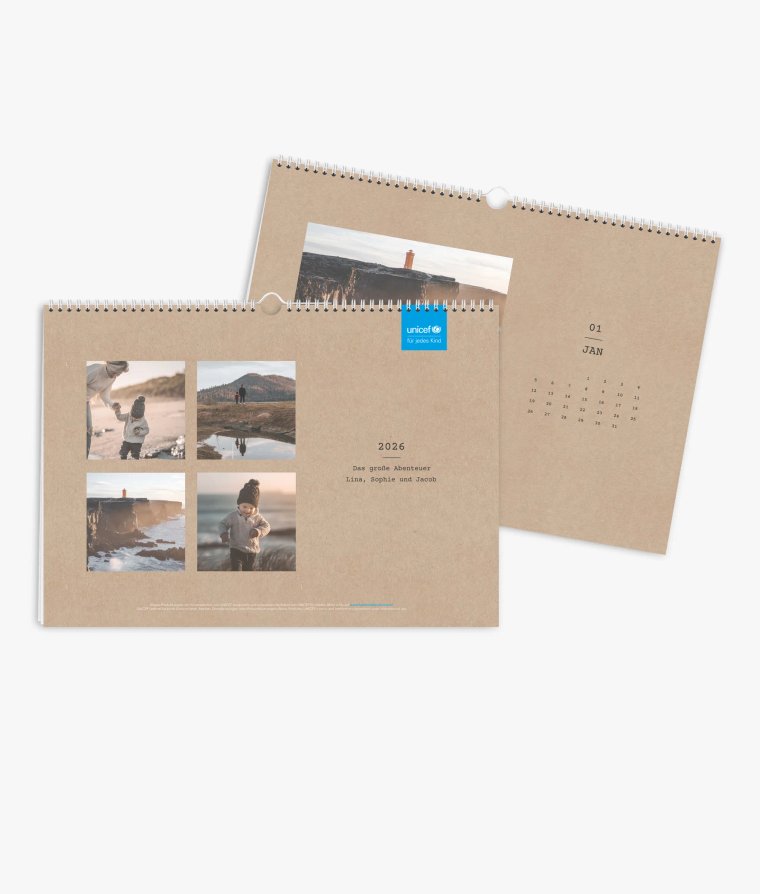 Wandkalender Clean Crafty · UNICEF