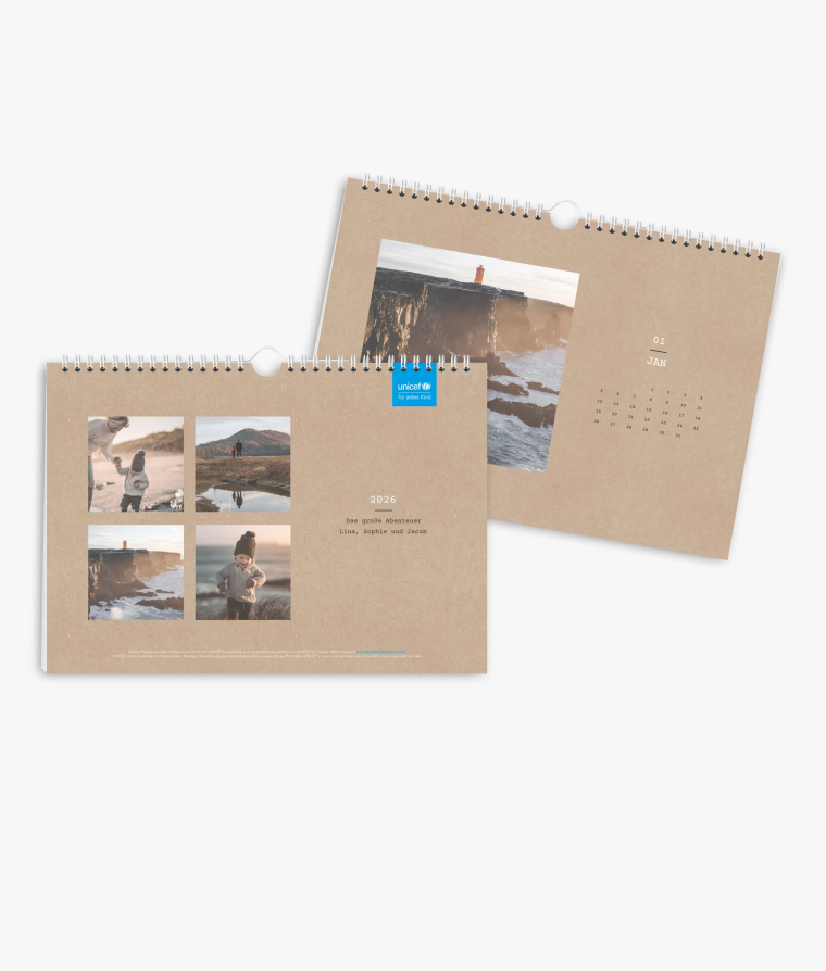 Wandkalender Clean Crafty · UNICEF