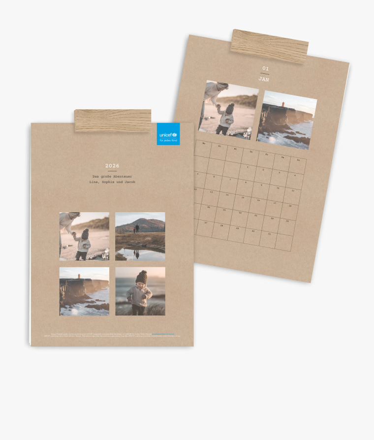 Terminkalender Clean Crafty · UNICEF