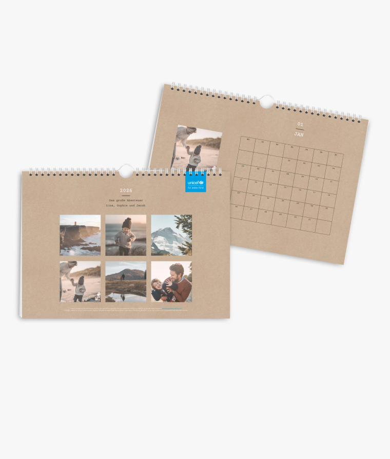 Terminkalender Clean Crafty · UNICEF