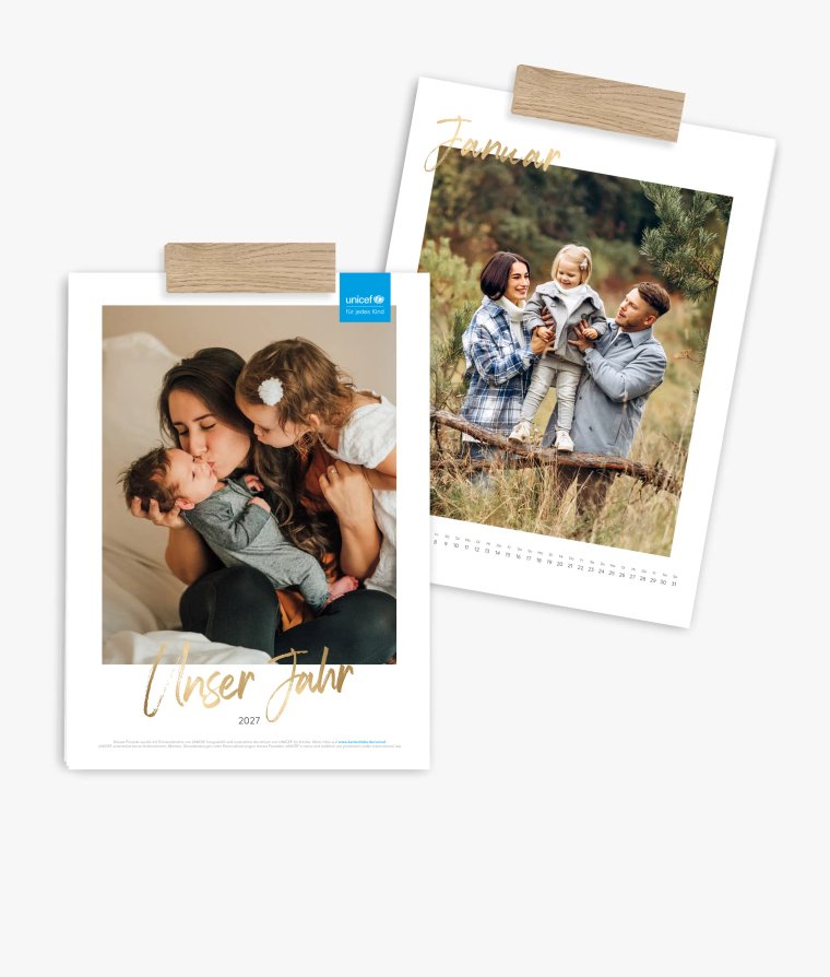 Wandkalender Golden Brush · UNICEF