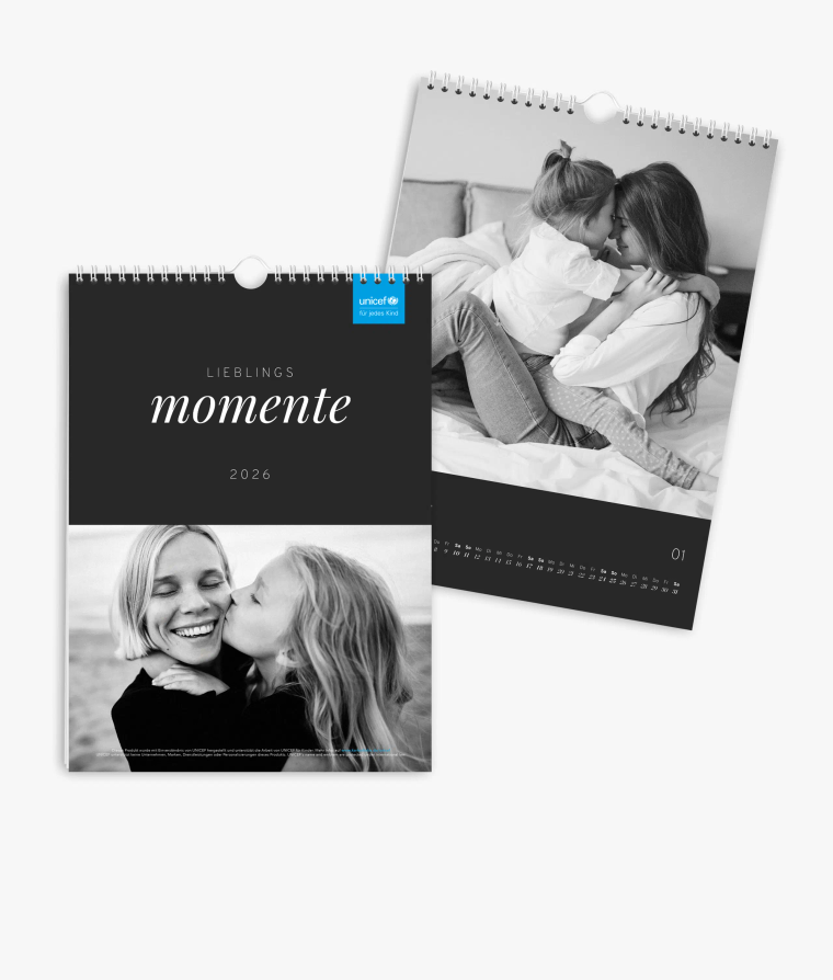 Wandkalender Noir Essence · UNICEF