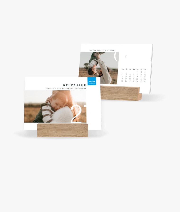 Tischkalender Zeitlos · UNICEF