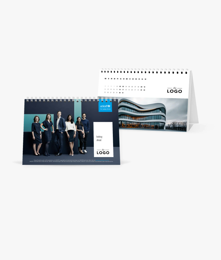 Tischkalender Black and White · Geschäftlich · UNICEF