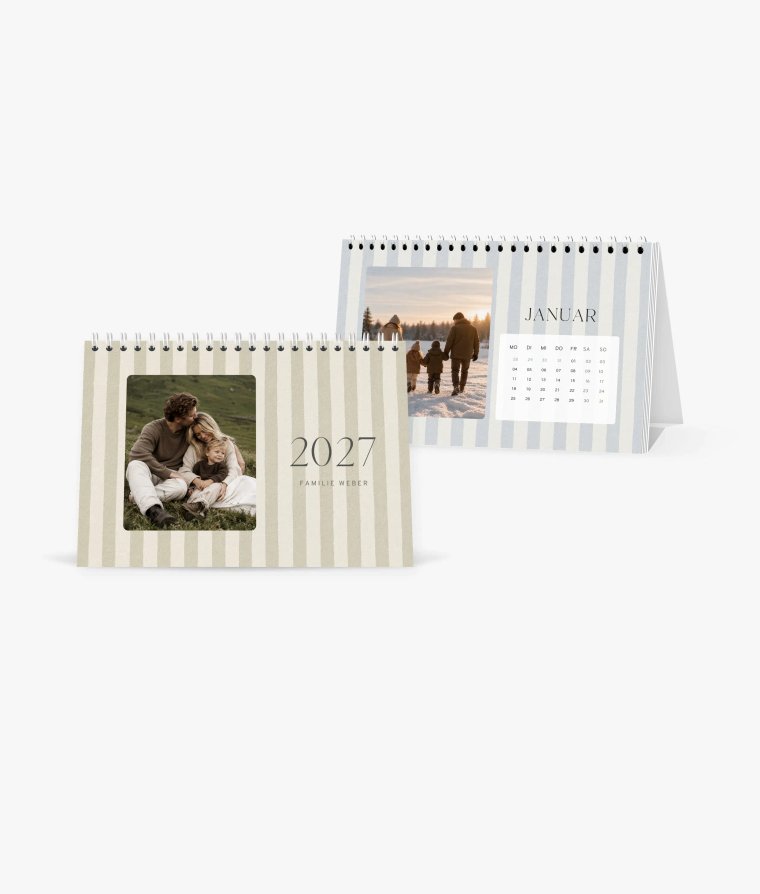 Tischkalender Calm Stripes