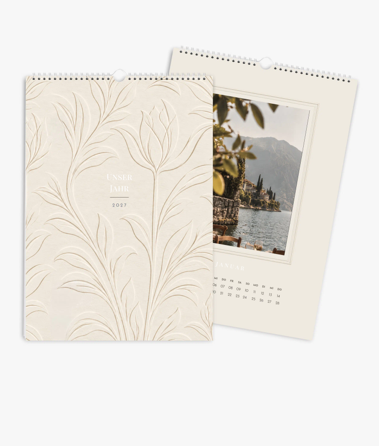 Wandkalender Papierpoesie in Prägeoptik