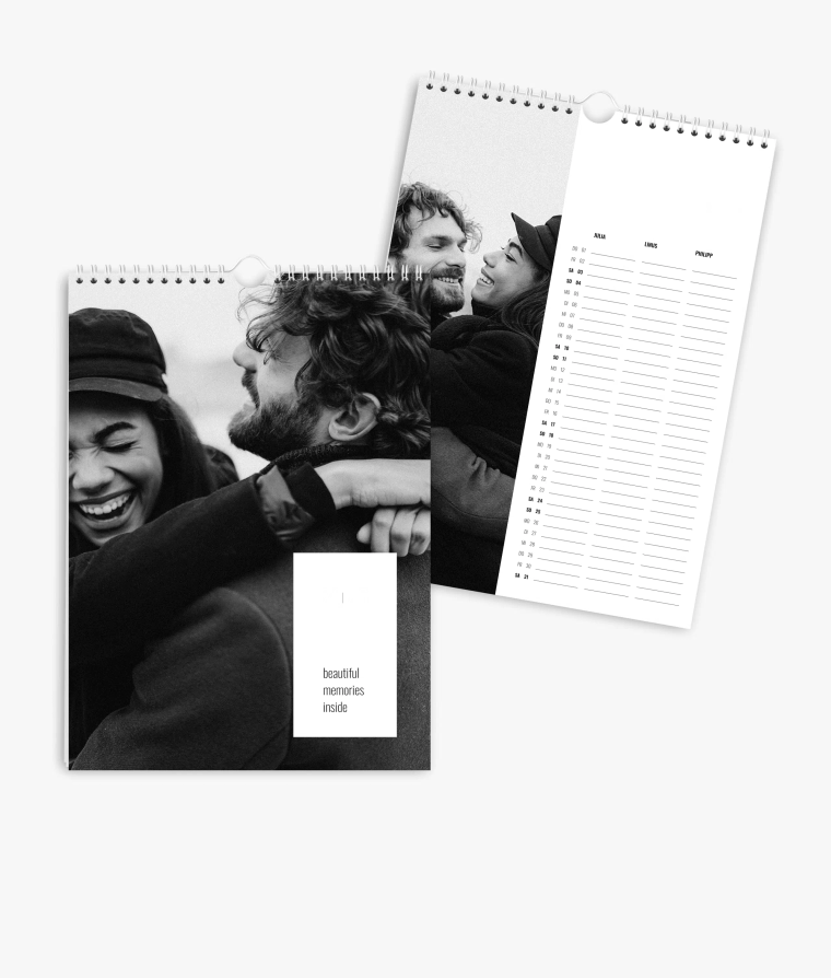 Familienplaner Black and White